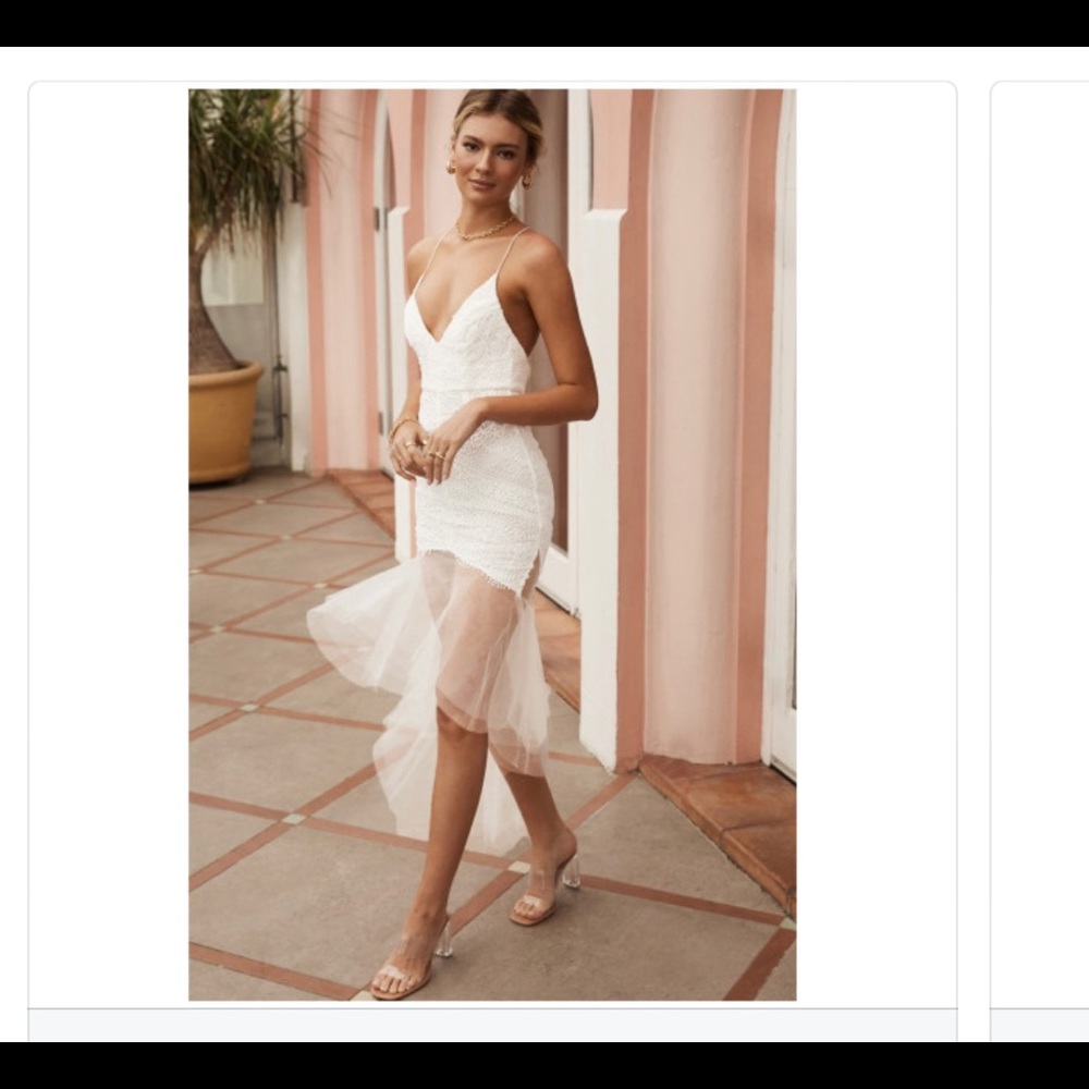 Never worn large white/cream dress